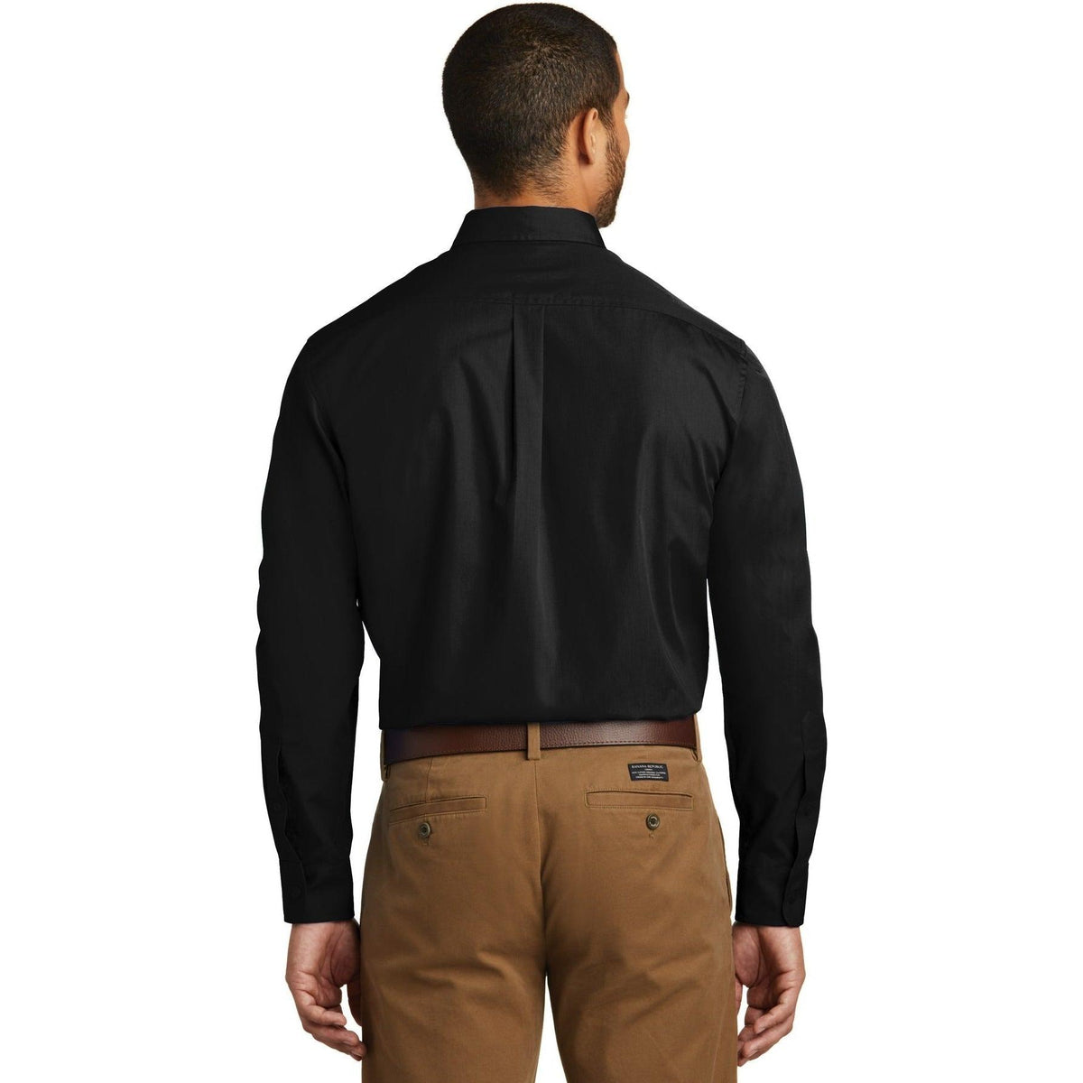 no-logo Port Authority Carefree Poplin Shirt-Dress Shirts-Port Authority-Thread Logic