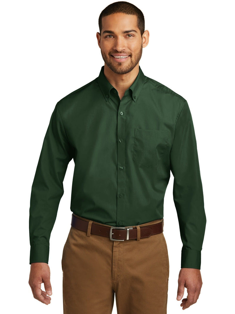 no-logo Port Authority Carefree Poplin Shirt-Regular-Port Authority-Thread Logic