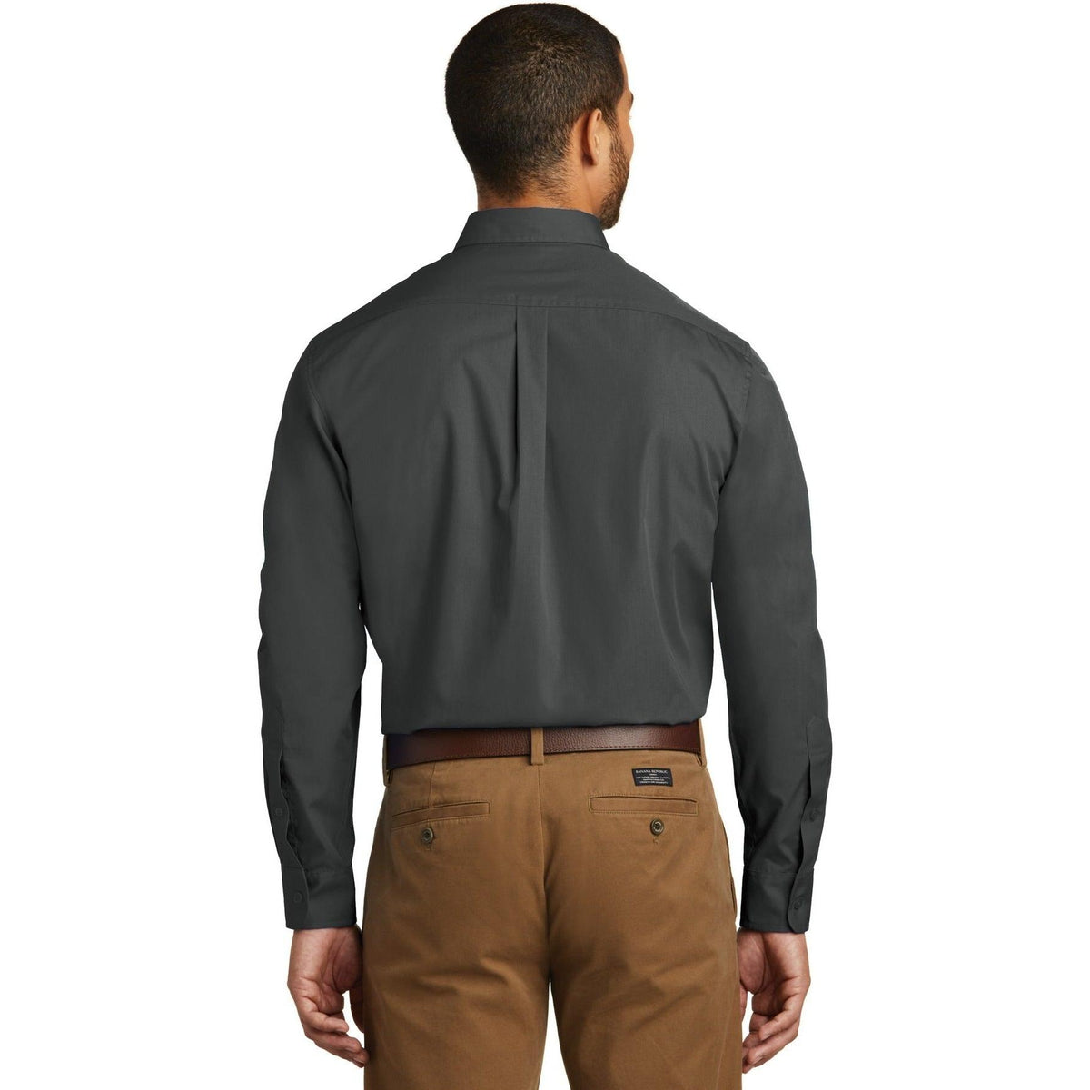no-logo Port Authority Carefree Poplin Shirt-Dress Shirts-Port Authority-Thread Logic