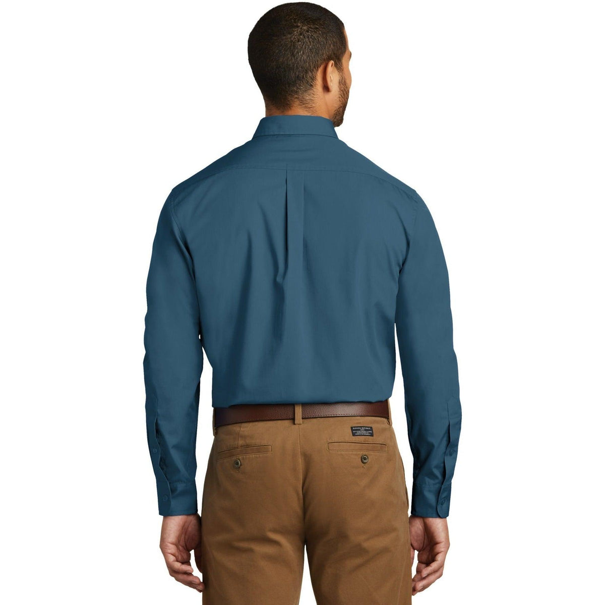 no-logo Port Authority Carefree Poplin Shirt-Dress Shirts-Port Authority-Thread Logic