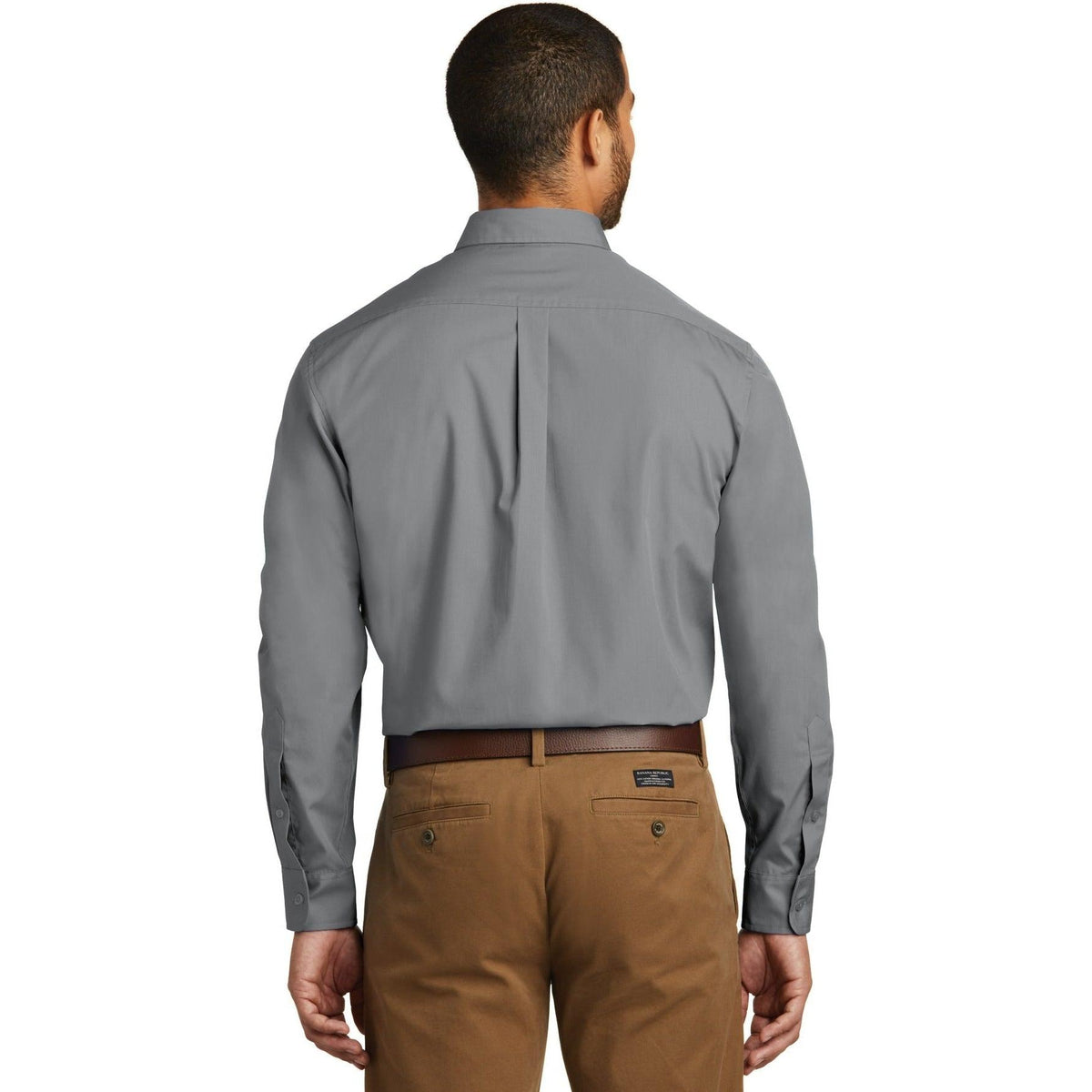 no-logo Port Authority Carefree Poplin Shirt-Dress Shirts-Port Authority-Thread Logic