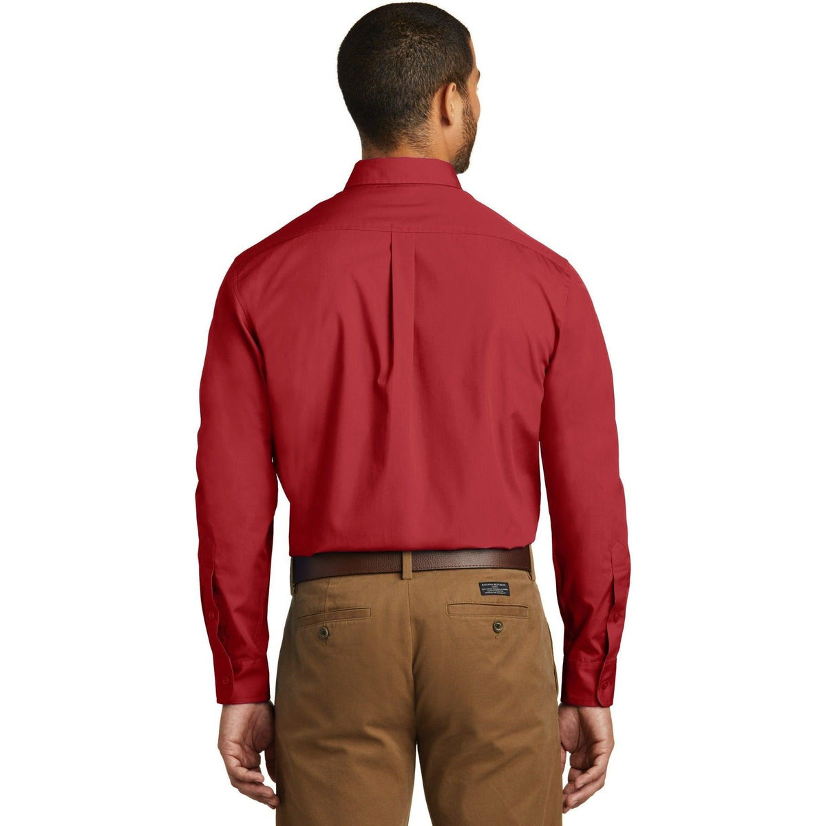 no-logo Port Authority Carefree Poplin Shirt-Dress Shirts-Port Authority-Thread Logic