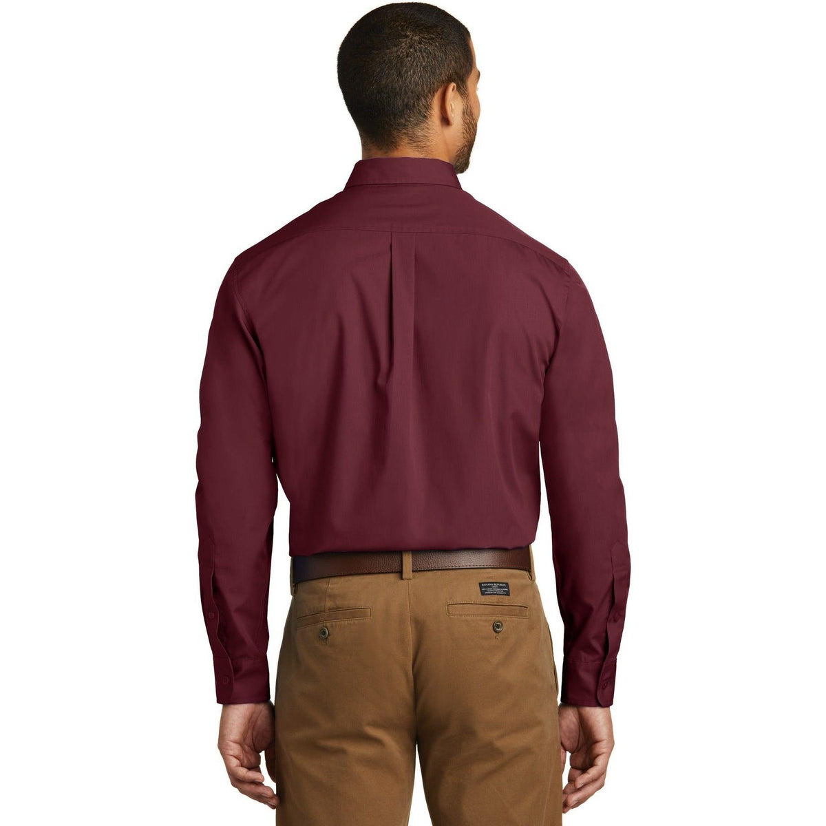 no-logo Port Authority Carefree Poplin Shirt-Dress Shirts-Port Authority-Thread Logic