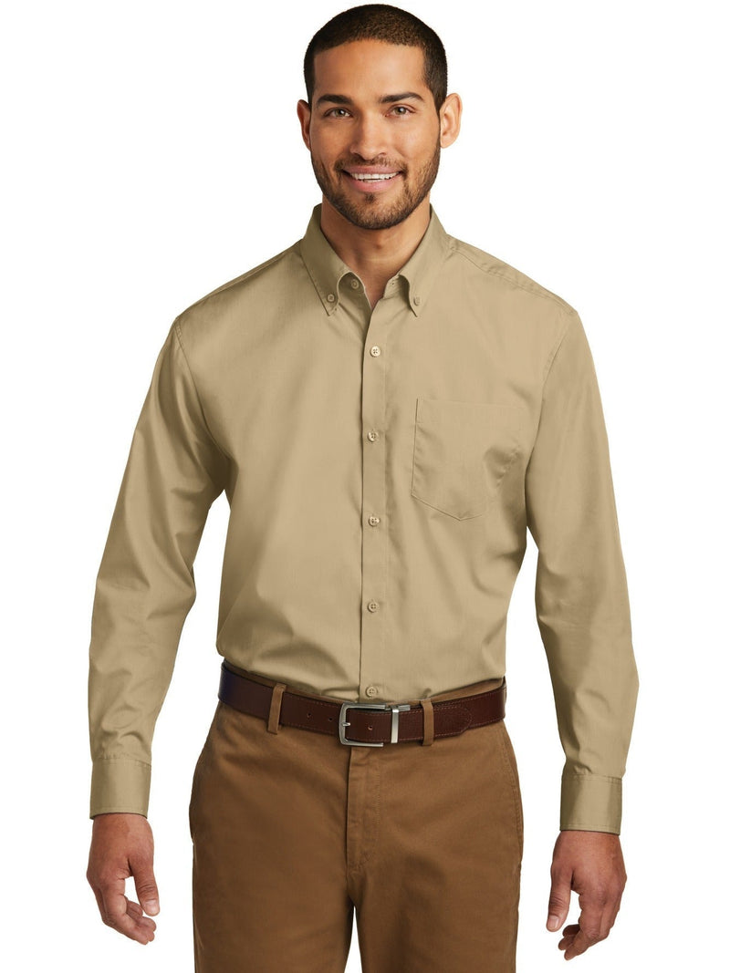 no-logo Port Authority Carefree Poplin Shirt-Regular-Port Authority-Thread Logic