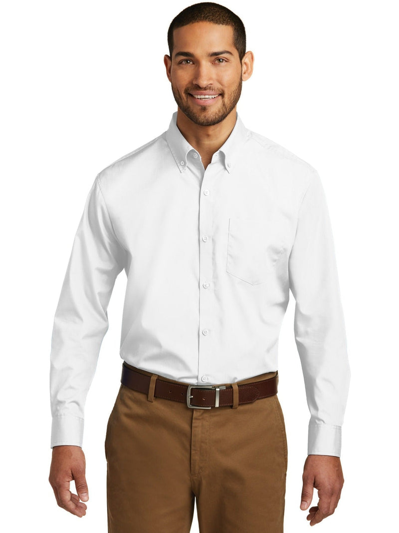 no-logo Port Authority Carefree Poplin Shirt-Regular-Port Authority-Thread Logic