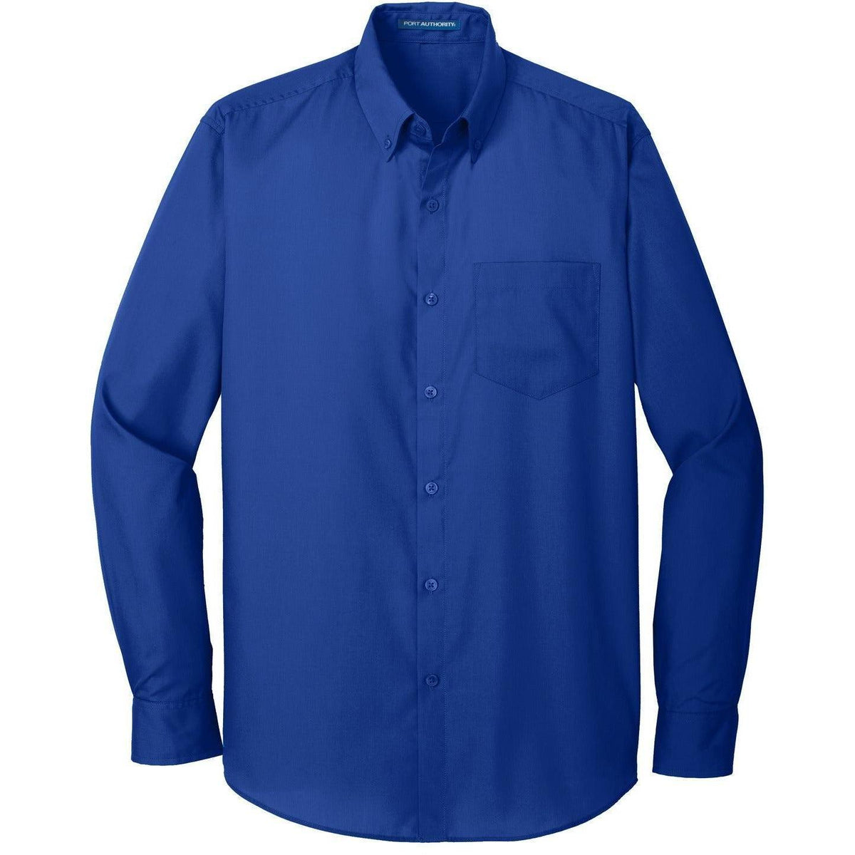 no-logo Port Authority Carefree Poplin Shirt-Dress Shirts-Port Authority-True Royal-S-Thread Logic