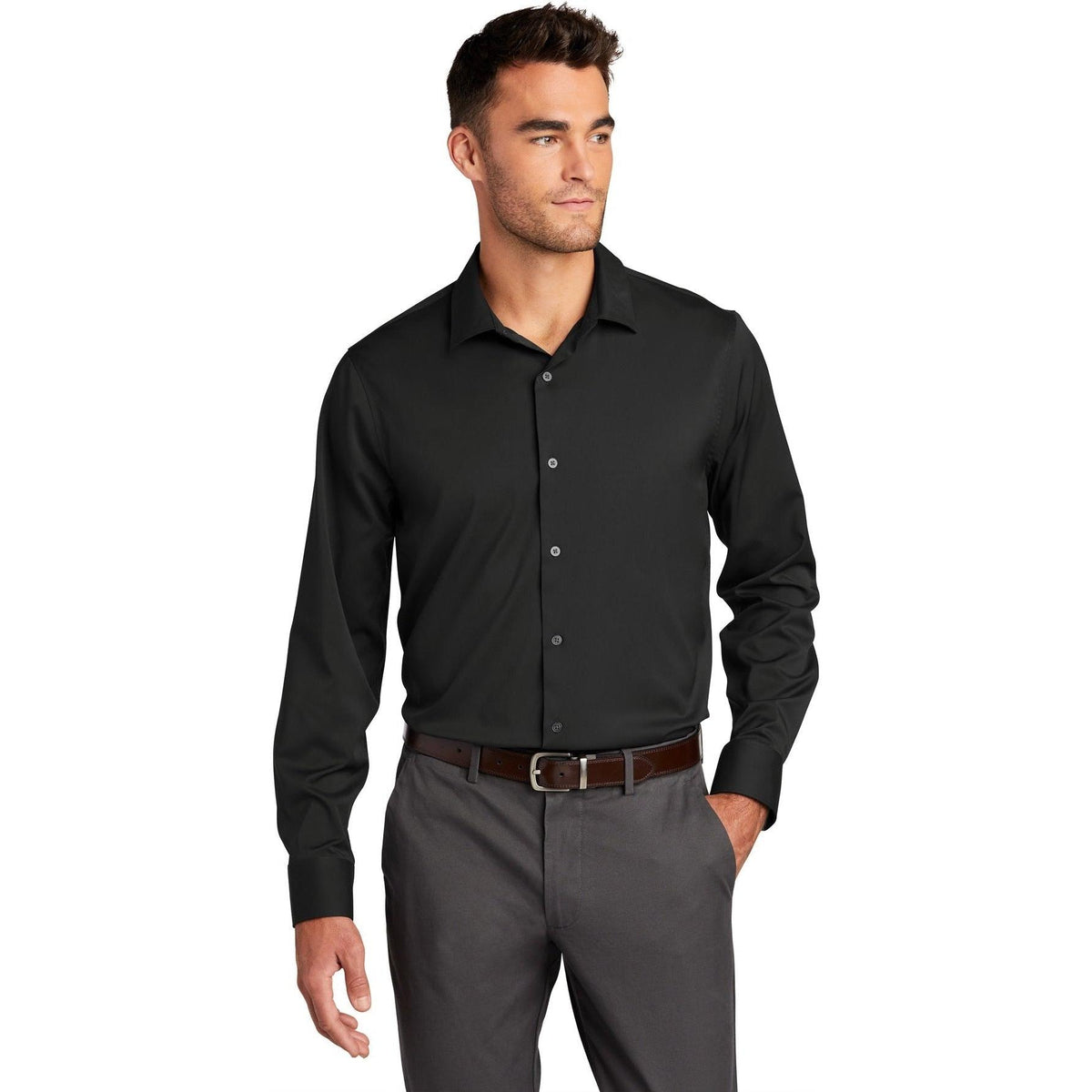 no-logo Port Authority City Stretch Shirt-Dress Shirts-Port Authority-Thread Logic