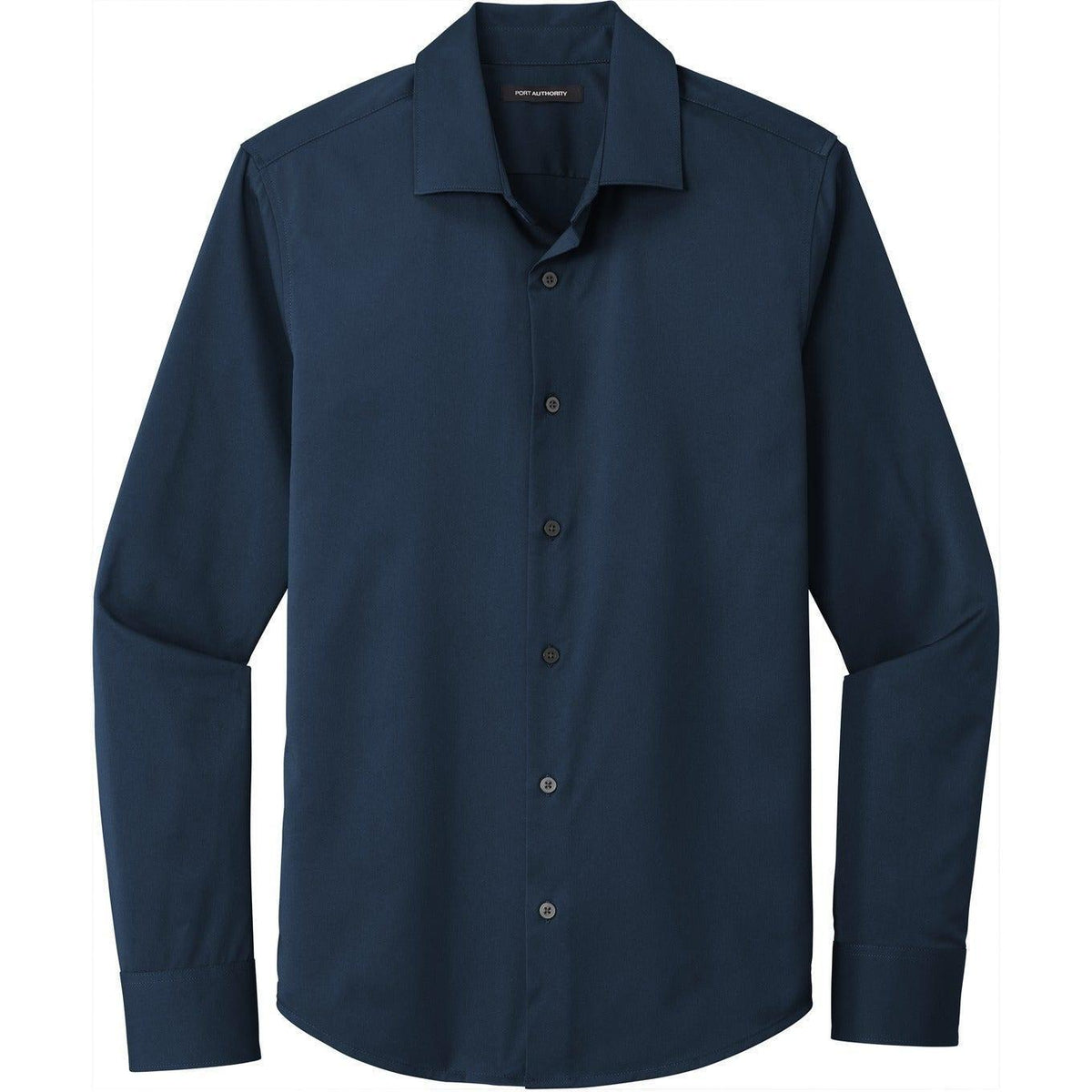 no-logo Port Authority City Stretch Shirt-Dress Shirts-Port Authority-River Blue Navy-S-Thread Logic