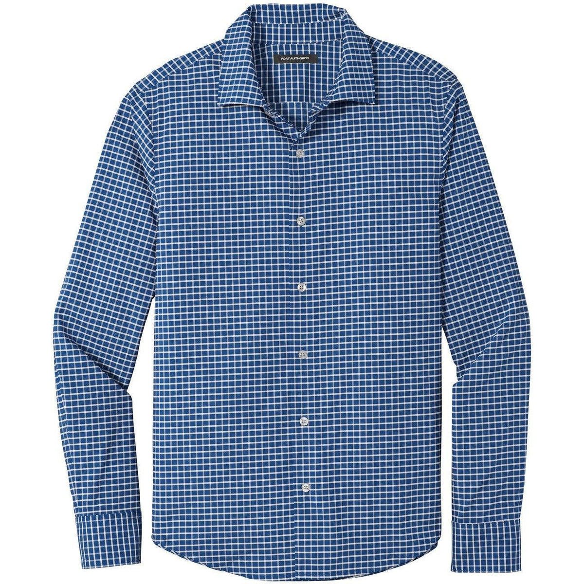 no-logo Port Authority City Stretch Shirt-Dress Shirts-Port Authority-True Blue/White-S-Thread Logic