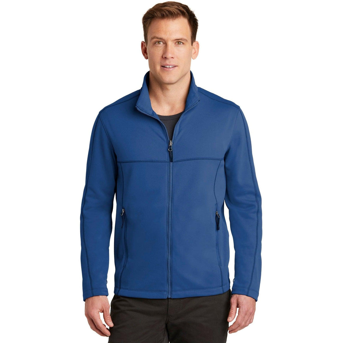 no-logo Port Authority Collective Smooth Fleece Jacket-Regular-Port Authority-Thread Logic