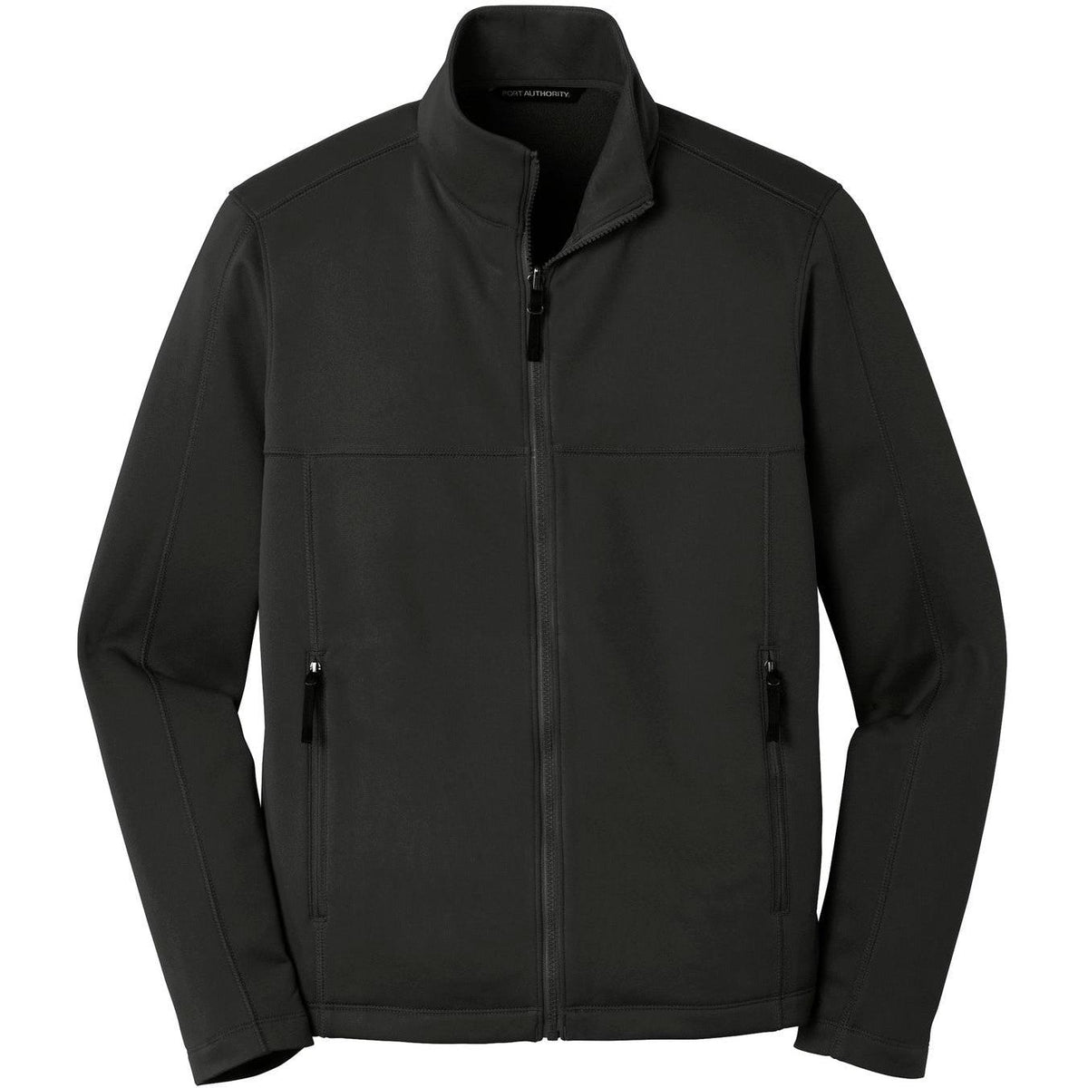 no-logo Port Authority Collective Smooth Fleece Jacket-Regular-Port Authority-Deep Black-XS-Thread Logic