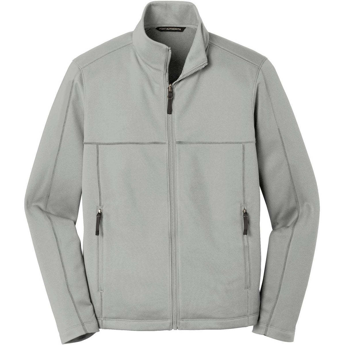 no-logo Port Authority Collective Smooth Fleece Jacket-Regular-Port Authority-Gusty Grey-XS-Thread Logic