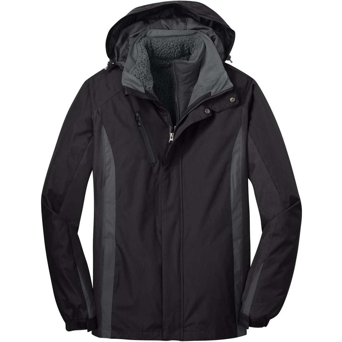 no-logo Port Authority Colorblock 3-In-1 Jacket