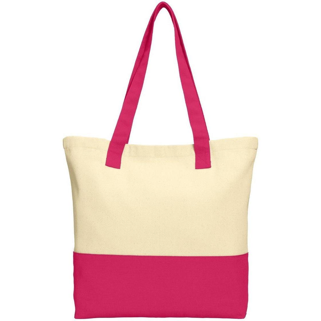 no-logo Port Authority Colorblock Cotton Tote-Regular-Port Authority-Thread Logic
