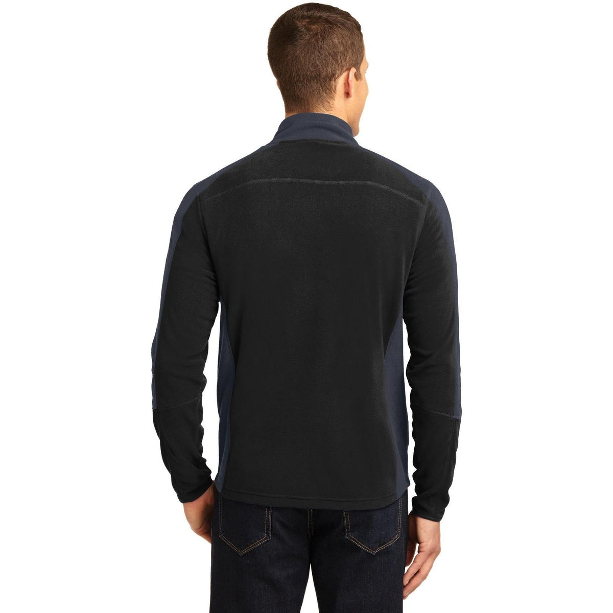no-logo Port Authority Colorblock Microfleece Jacket-Regular-Port Authority-Thread Logic