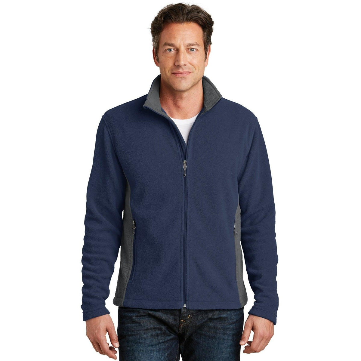 no-logo Port Authority Colorblock Value Fleece Jacket-Active-Port Authority-Thread Logic