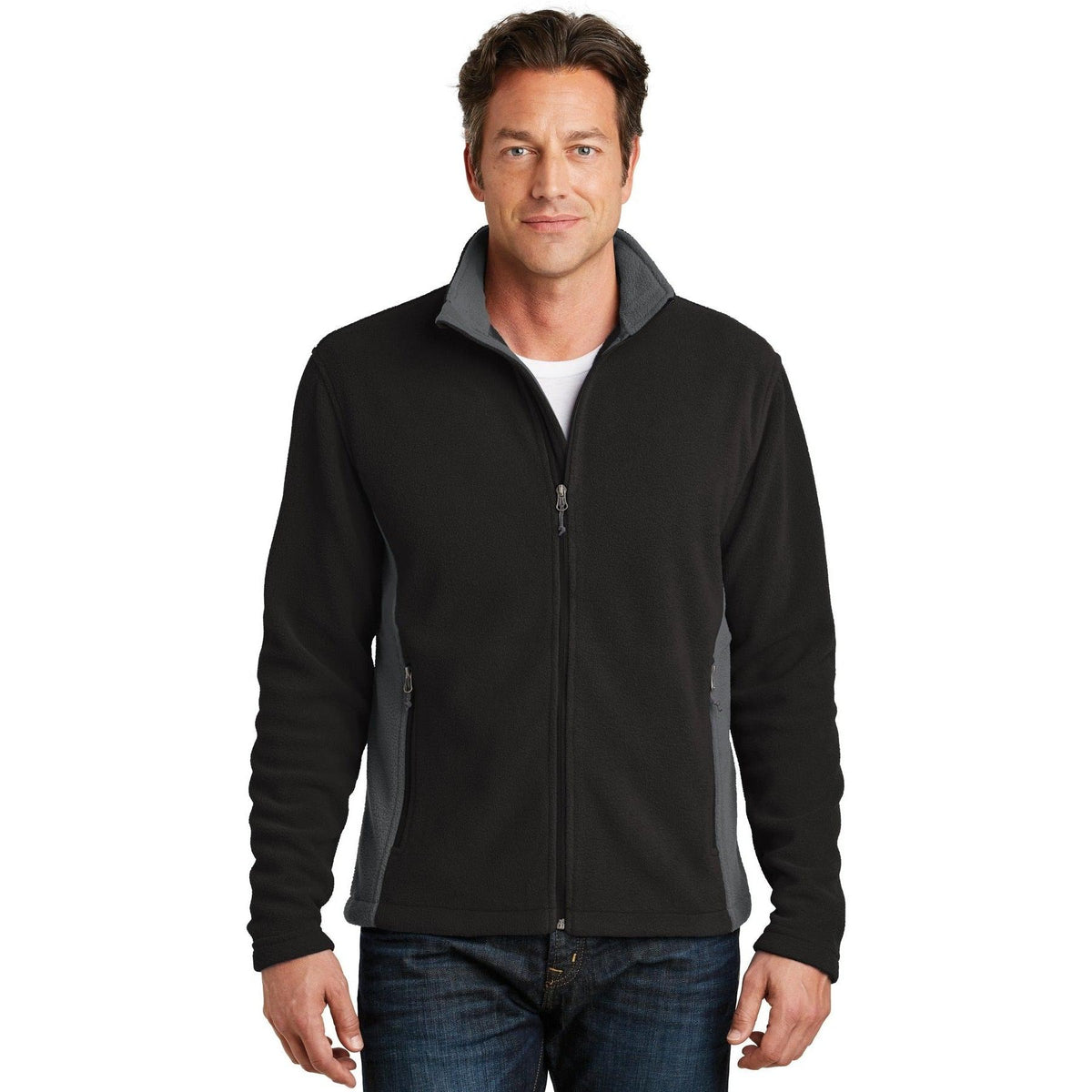 no-logo Port Authority Colorblock Value Fleece Jacket-Active-Port Authority-Thread Logic