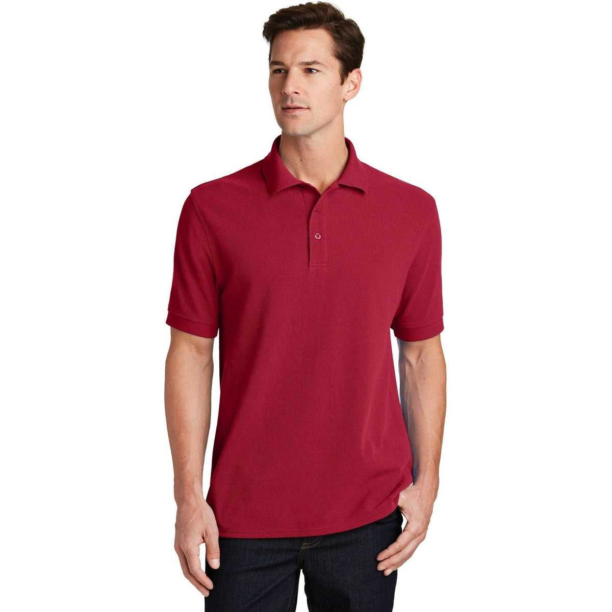 no-logo Port Authority Combed Ring Spun Pique Polo-Regular-Port Authority-Thread Logic