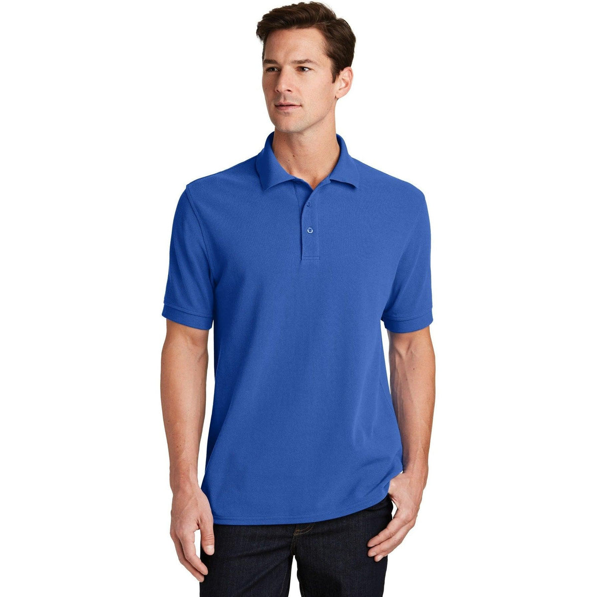 no-logo Port Authority Combed Ring Spun Pique Polo-Regular-Port Authority-Thread Logic