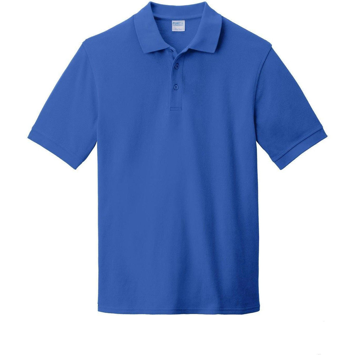 logo-left Port Authority Combed Ring Spun Pique Polo-Regular-Port Authority-Royal-S-Thread Logic