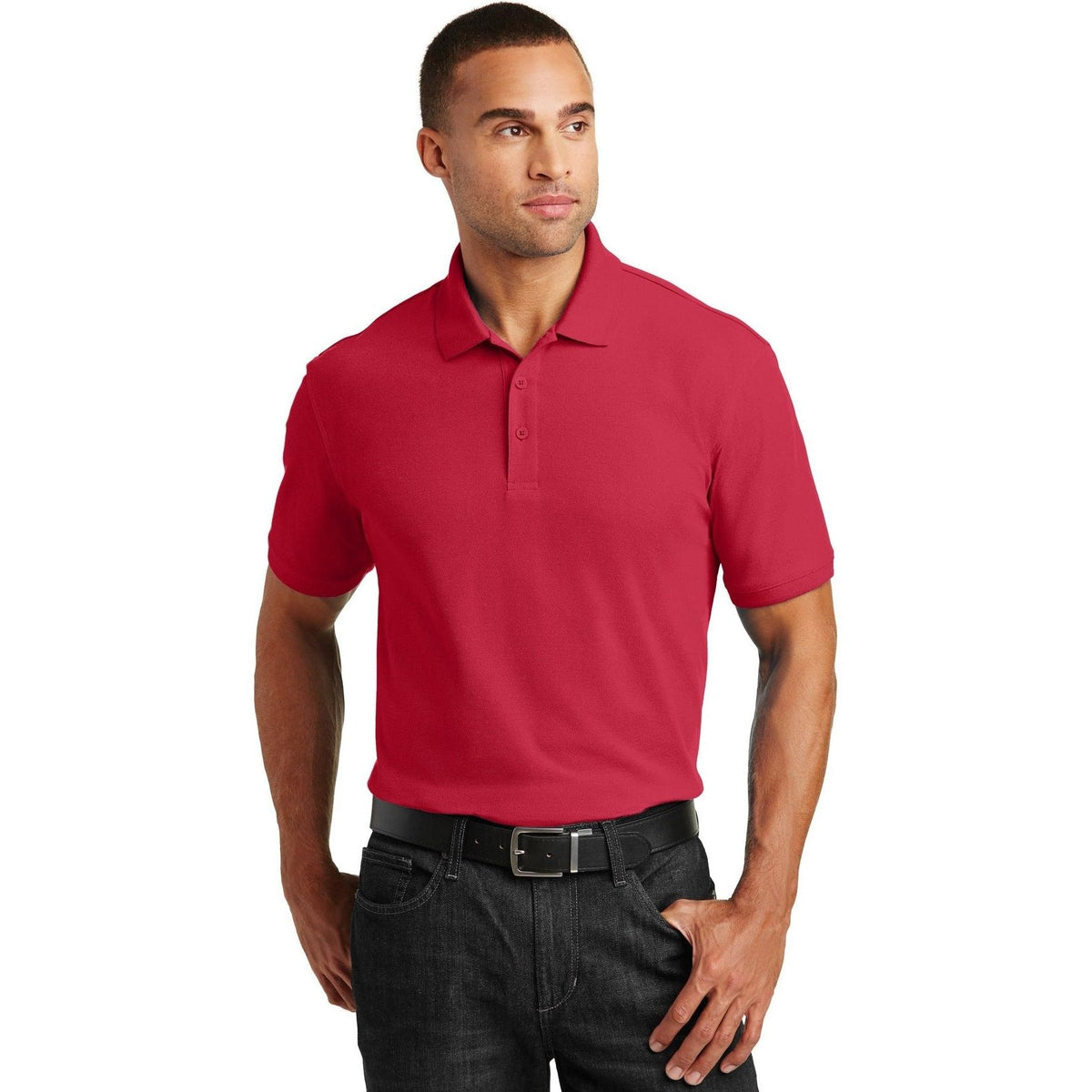 no-logo Port Authority Core Classic Pique Polo-Regular-Port Authority-Thread Logic