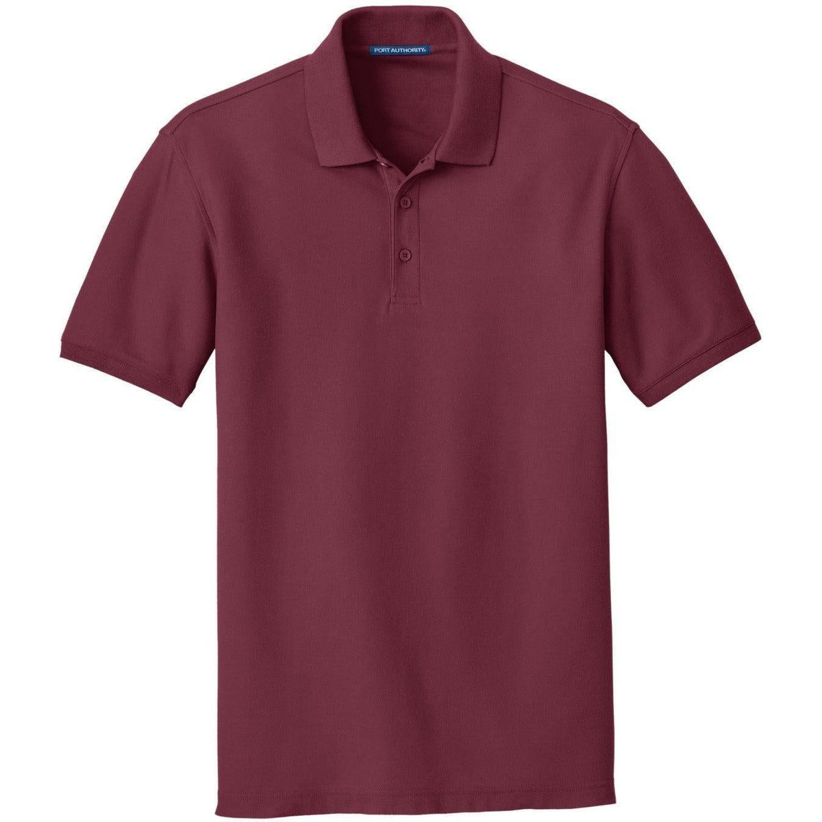 no-logo Port Authority Core Classic Pique Polo-Regular-Port Authority-Burgundy-S-Thread Logic