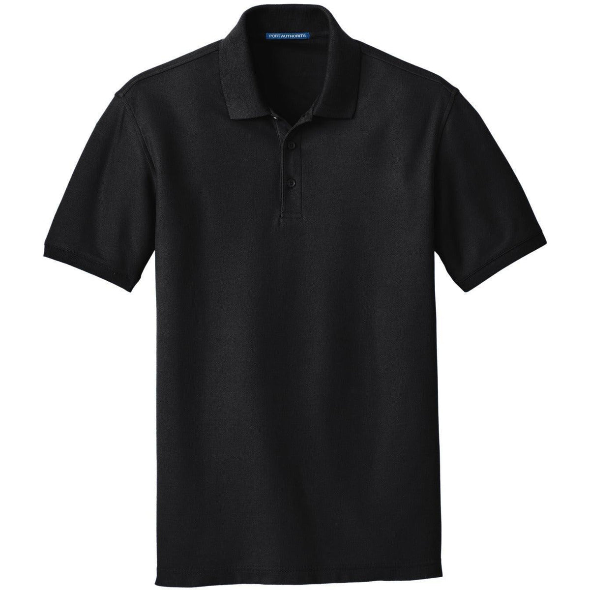 no-logo Port Authority Core Classic Pique Polo-Regular-Port Authority-Deep Black-S-Thread Logic