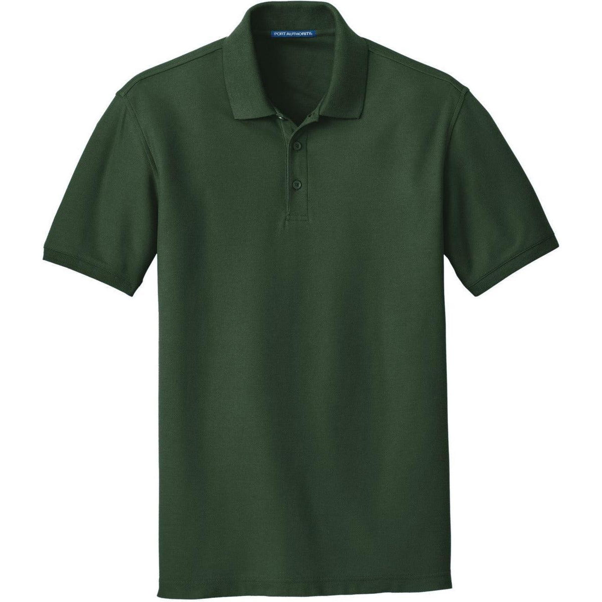 no-logo Port Authority Core Classic Pique Polo-Regular-Port Authority-Deep Forest Green-S-Thread Logic