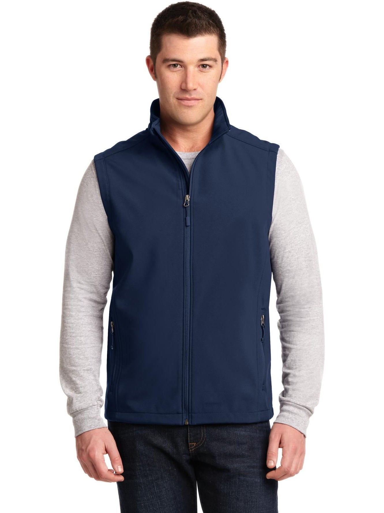 no-logo Port Authority Core Soft Shell Vest-Regular-Port Authority-Thread Logic