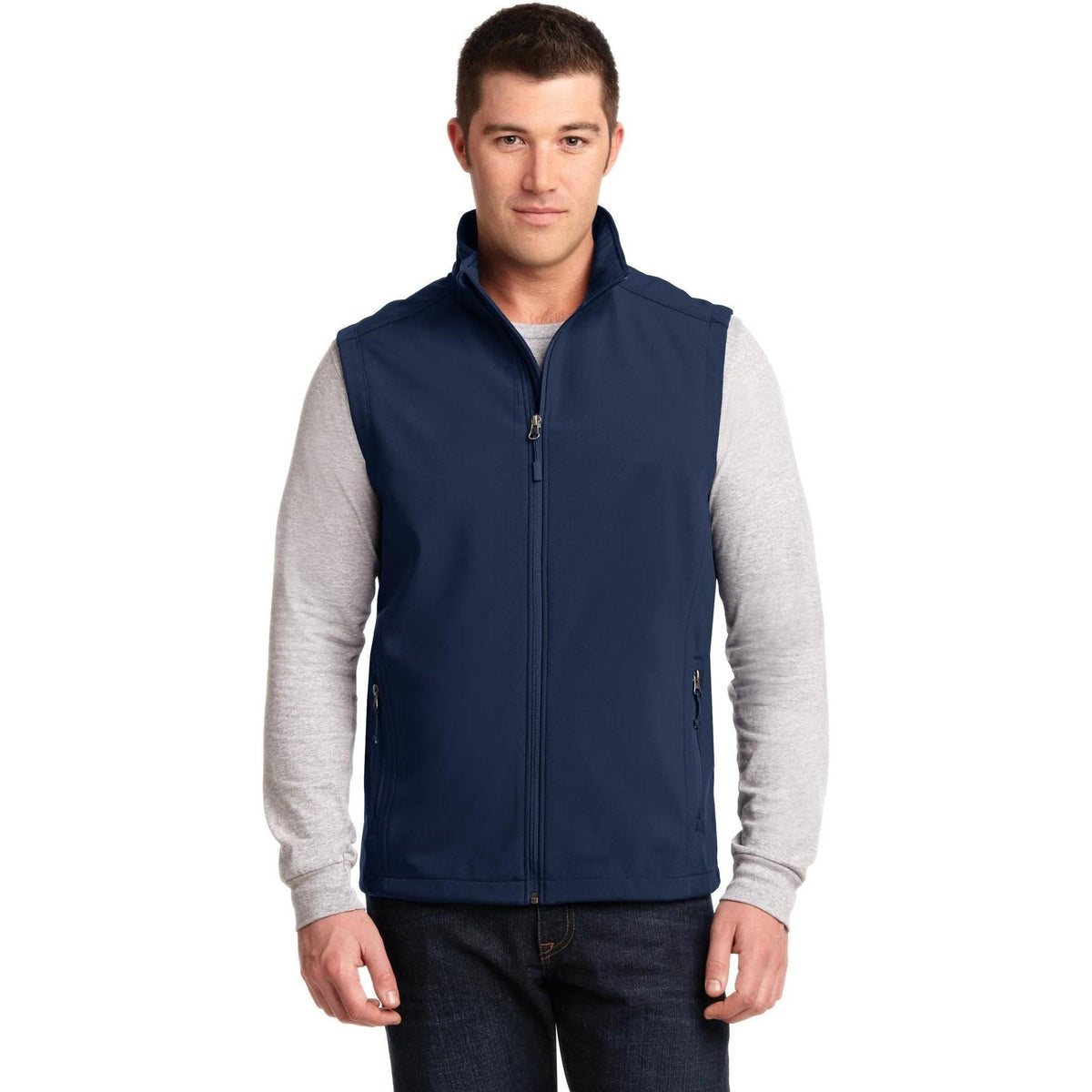 no-logo Port Authority Core Soft Shell Vest-Regular-Port Authority-Thread Logic
