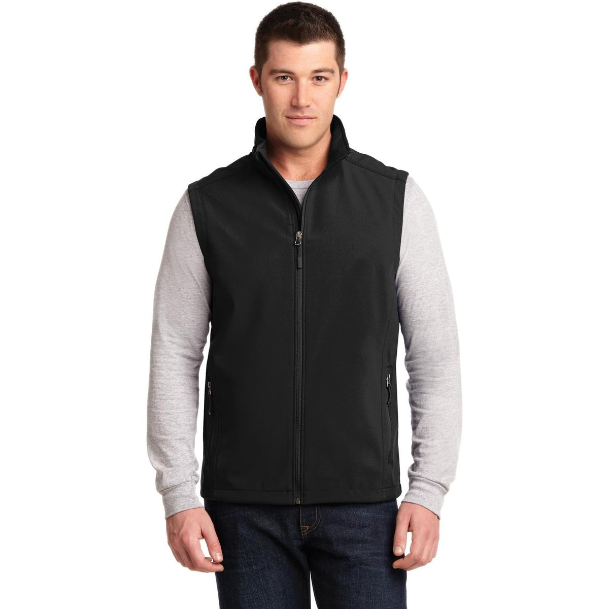 no-logo Port Authority Core Soft Shell Vest-Regular-Port Authority-Thread Logic