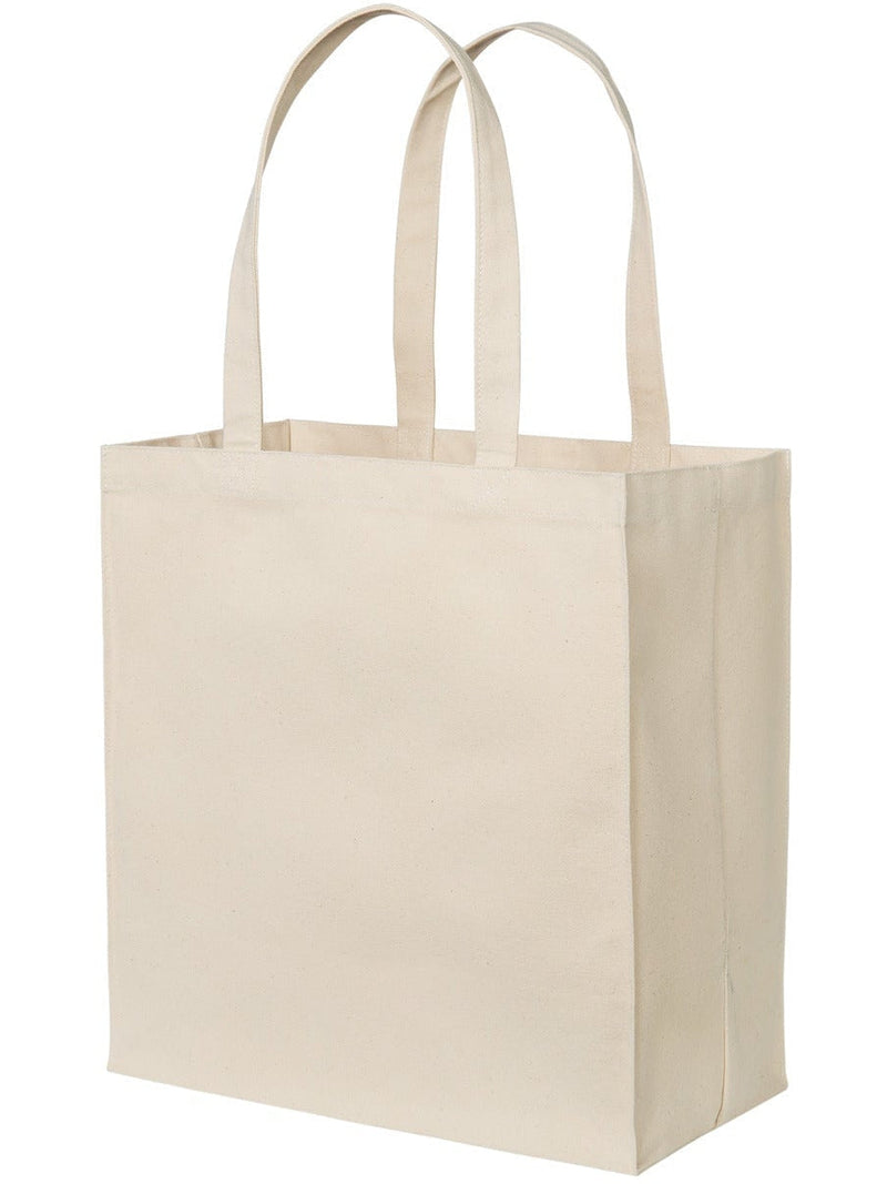 Port Authority Cotton Canvas Over-The-Shoulder Tote-Bags-Port Authority-Natural-1 Size-Thread Logic