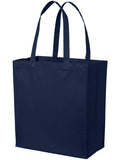 Port Authority Cotton Canvas Over-The-Shoulder Tote-Bags-Port Authority-River Blue Navy-1 Size-Thread Logic