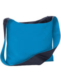 Port Authority Cotton Canvas Sling Bag-Regular-Port Authority-Turquoise/Navy-Thread Logic