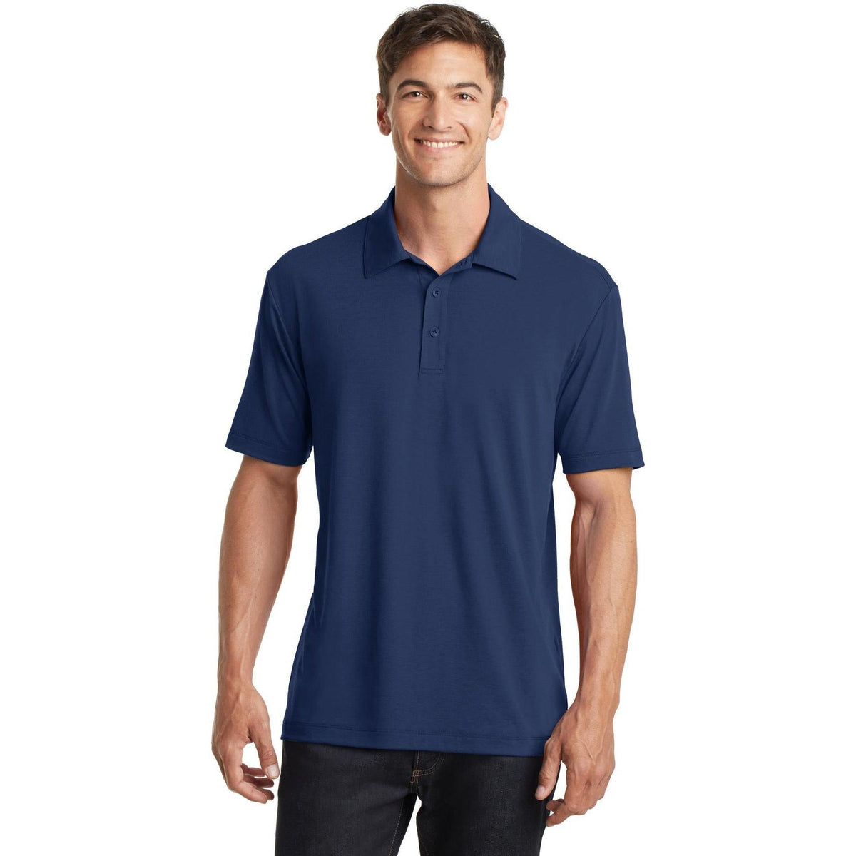 no-logo Port Authority Cotton Touch Performance Polo-Regular-Port Authority-Thread Logic