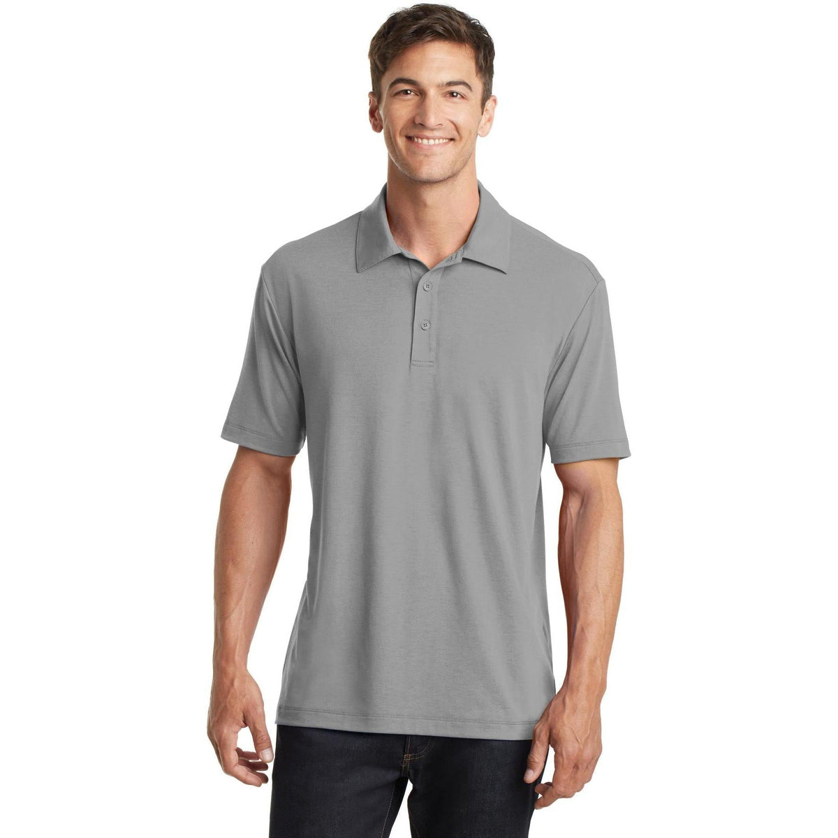 no-logo Port Authority Cotton Touch Performance Polo-Regular-Port Authority-Thread Logic