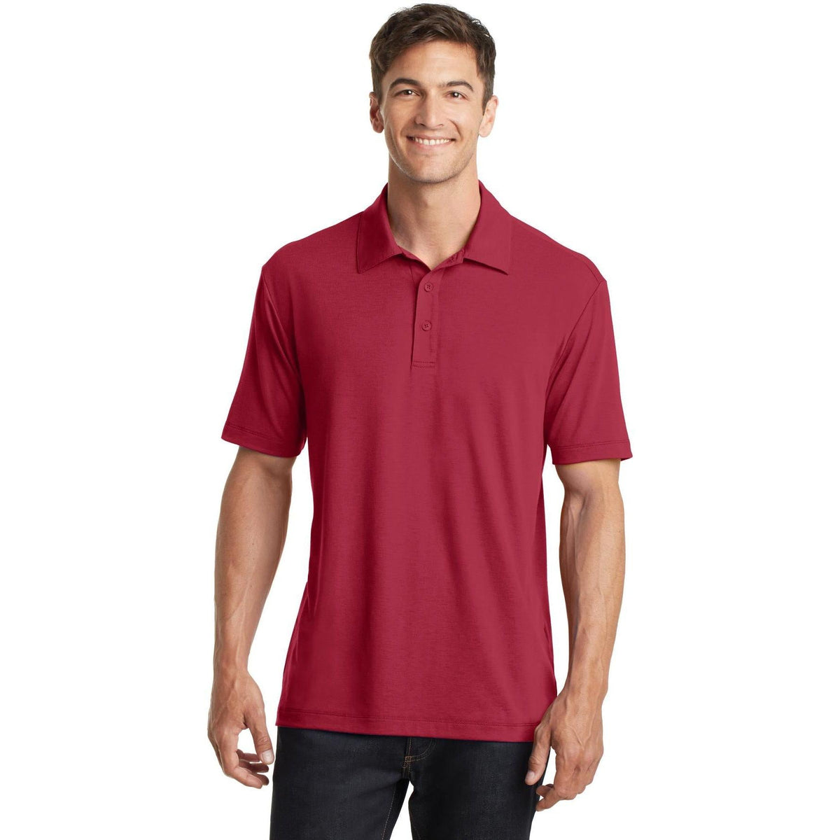 no-logo Port Authority Cotton Touch Performance Polo-Regular-Port Authority-Thread Logic