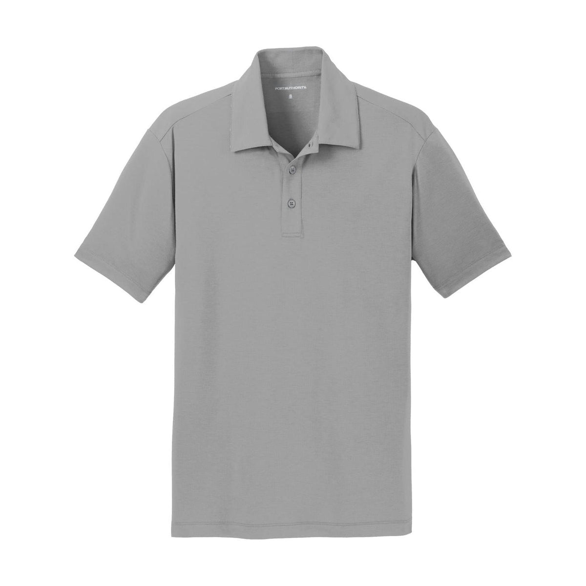 no-logo Port Authority Cotton Touch Performance Polo-Regular-Port Authority-Frost Grey-S-Thread Logic