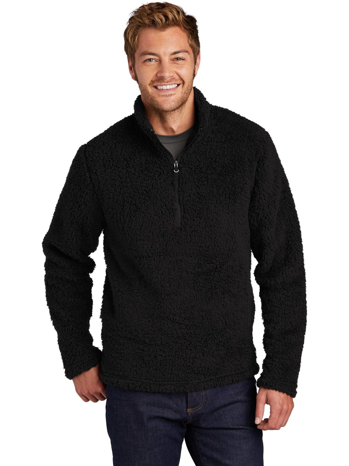 no-logo Port Authority Cozy 1/4-Zip Fleece-Regular-Port Authority-Thread Logic