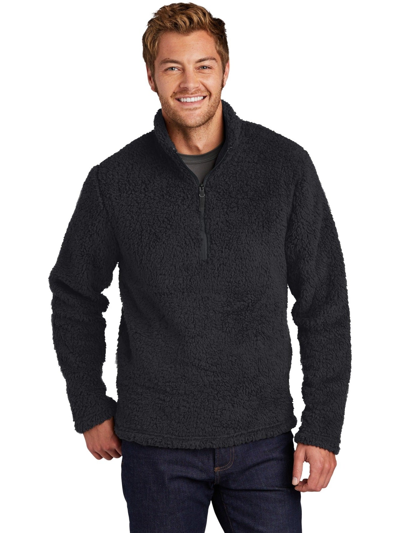 no-logo Port Authority Cozy 1/4-Zip Fleece-Regular-Port Authority-Thread Logic