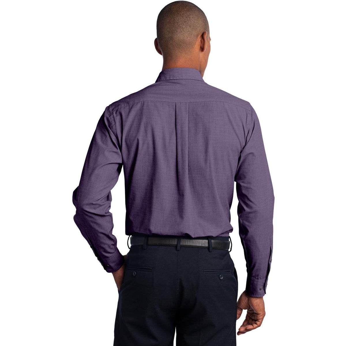 no-logo Port Authority Crosshatch Easy Care Shirt-Regular-Port Authority-Thread Logic