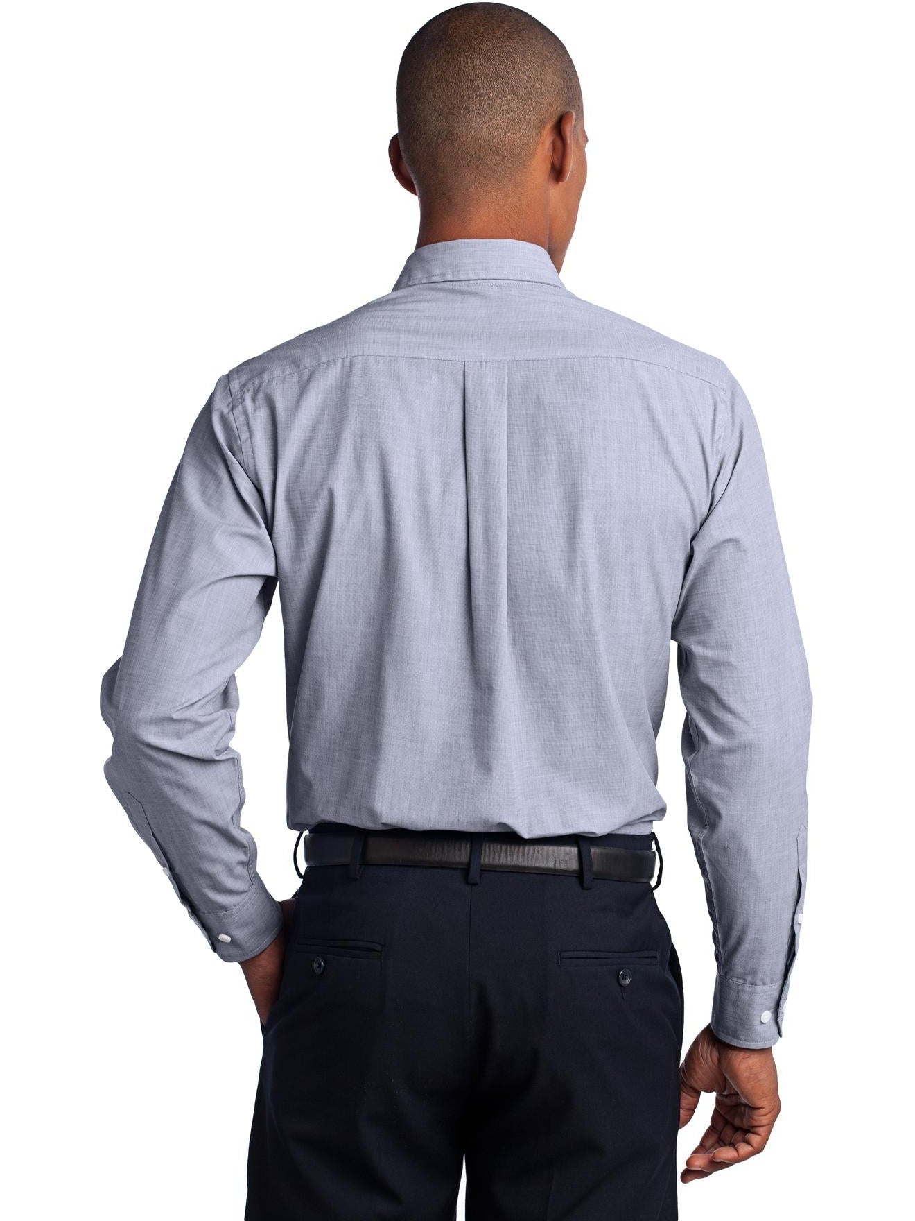no-logo Port Authority Crosshatch Easy Care Shirt-Regular-Port Authority-Thread Logic