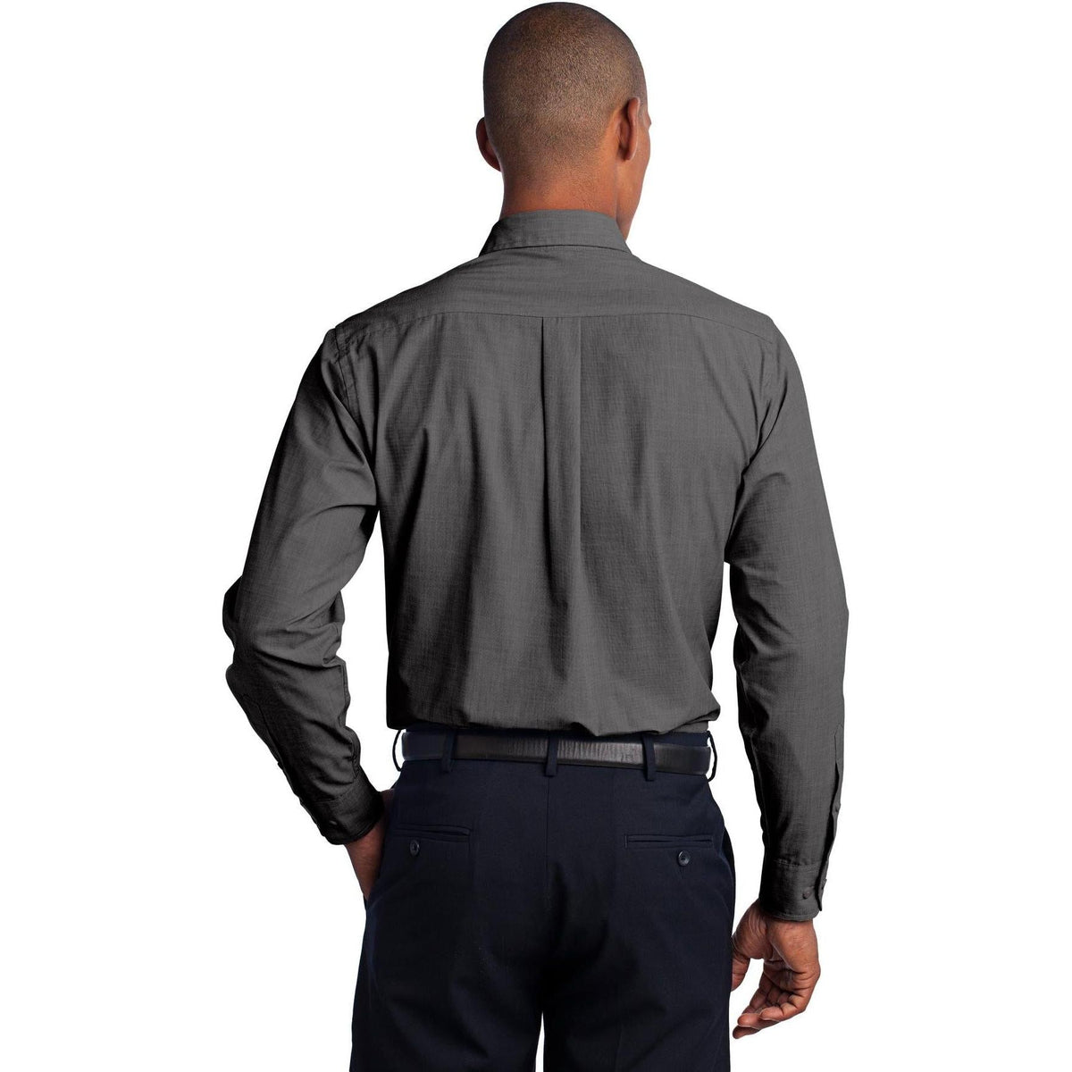 no-logo Port Authority Crosshatch Easy Care Shirt-Regular-Port Authority-Thread Logic