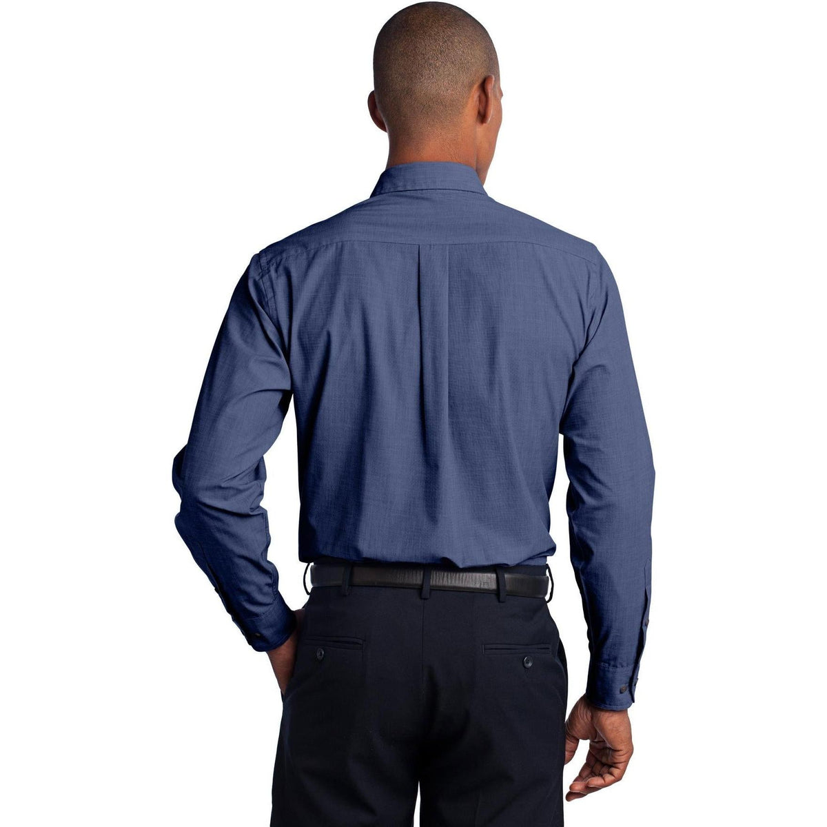 no-logo Port Authority Crosshatch Easy Care Shirt-Regular-Port Authority-Thread Logic