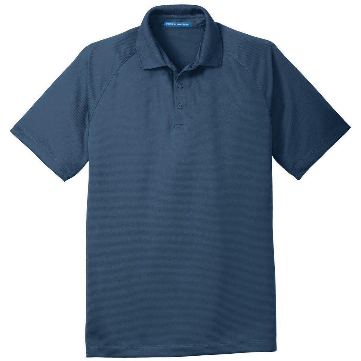 no-logo Port Authority Crossover Raglan Polo-Regular-Port Authority-Regatta Blue-S-Thread Logic
