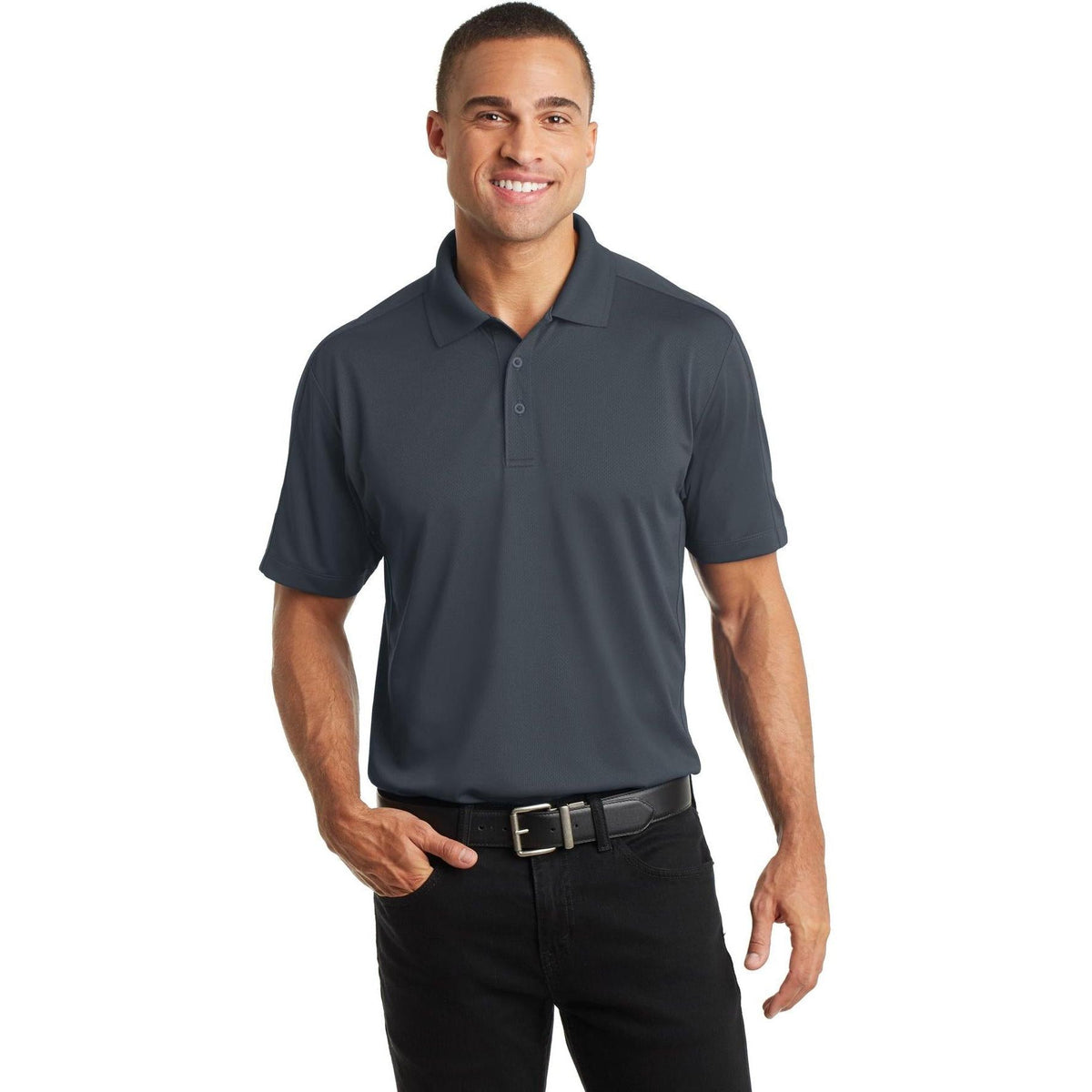 no-logo Port Authority Diamond Jacquard Polo-Regular-Port Authority-Thread Logic