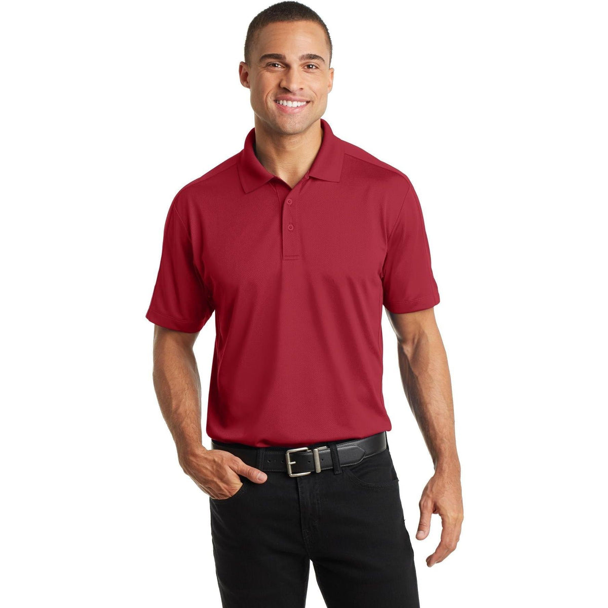 no-logo Port Authority Diamond Jacquard Polo-Regular-Port Authority-Thread Logic