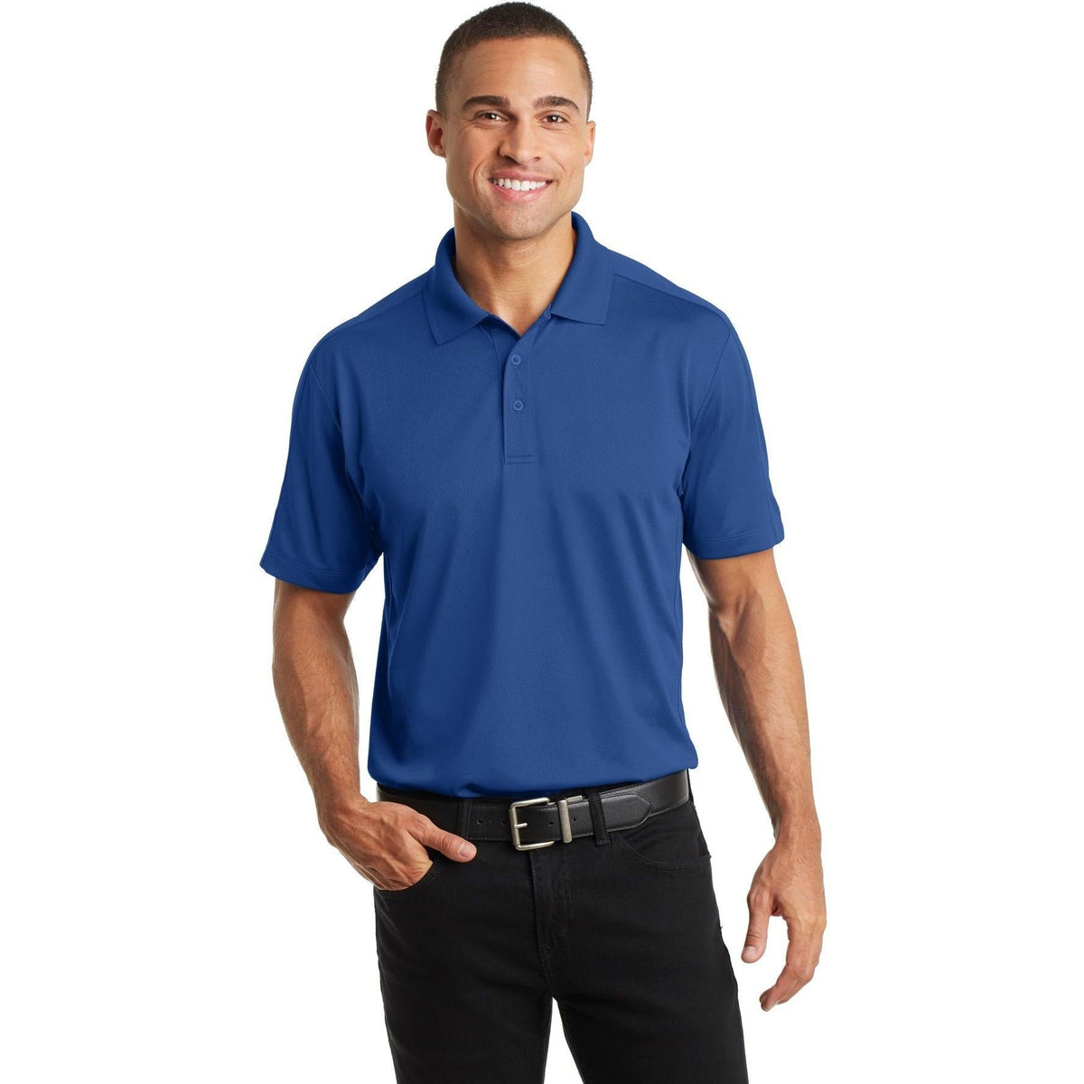 no-logo Port Authority Diamond Jacquard Polo-Regular-Port Authority-Thread Logic