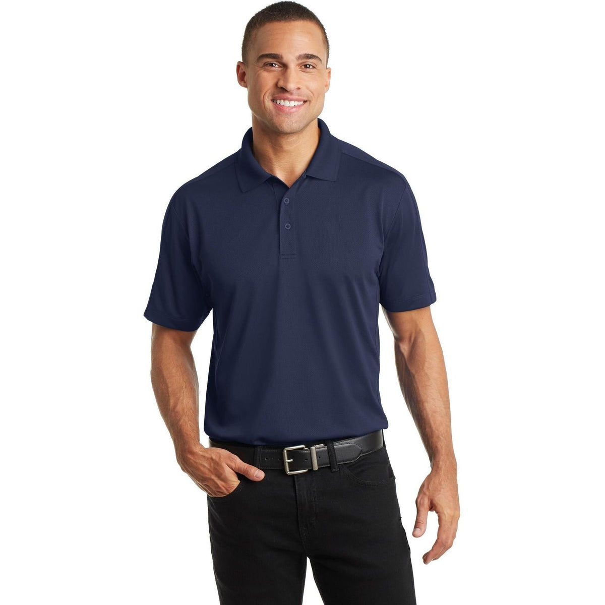 no-logo Port Authority Diamond Jacquard Polo-Regular-Port Authority-Thread Logic