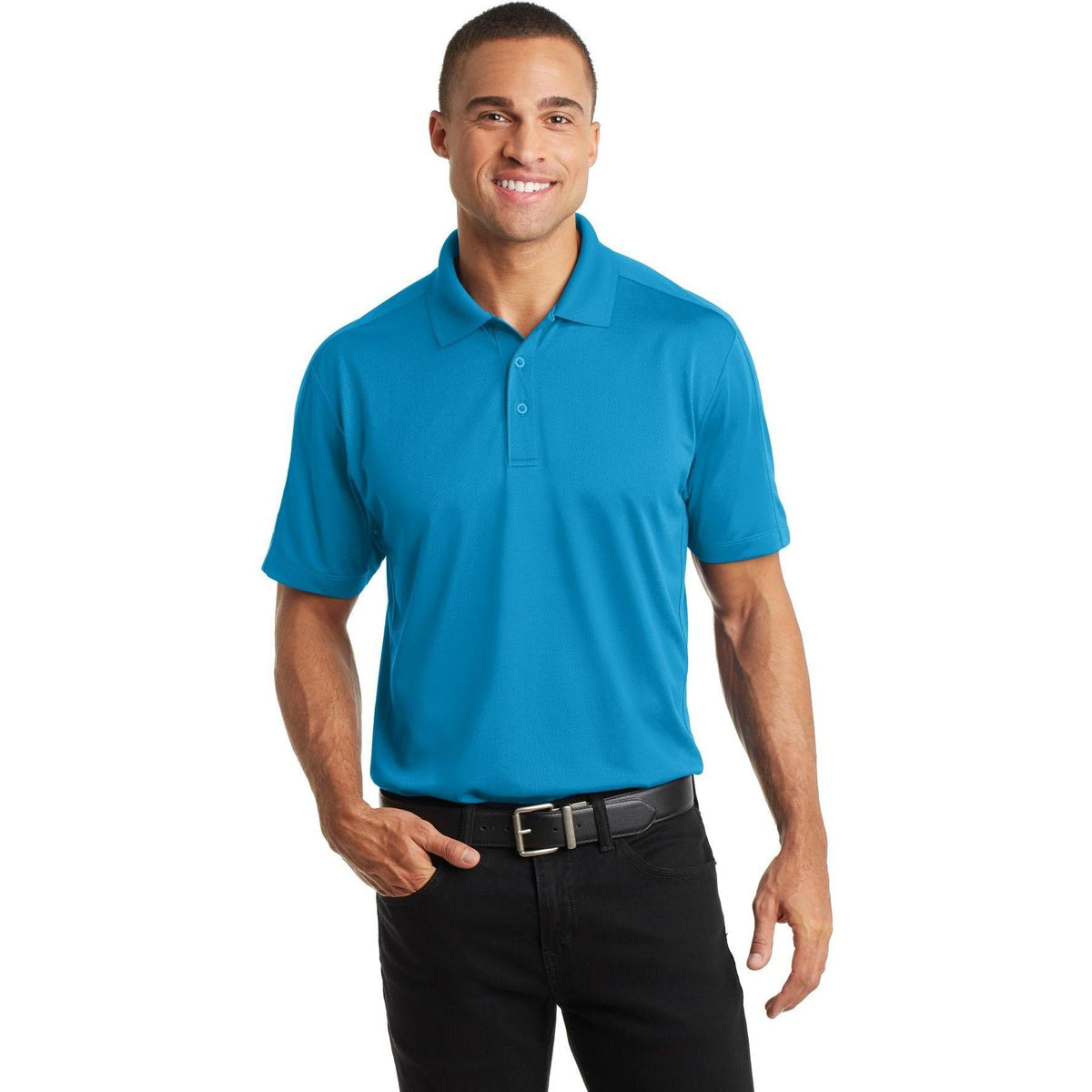 no-logo Port Authority Diamond Jacquard Polo-Regular-Port Authority-Thread Logic